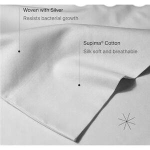Silvon‎ Anti-Acne Supima Cotton Duvet Cover Woven Silver Resists Bacteria